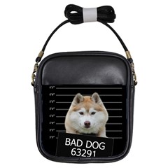 Bad Dog Girls Sling Bags by Valentinaart