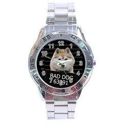 Bad Dog Stainless Steel Analogue Watch by Valentinaart