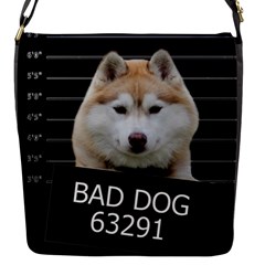 Bad Dog Flap Messenger Bag (s) by Valentinaart