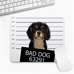 Bad dog Large Mousepads