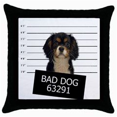 Bad dog Throw Pillow Case (Black)