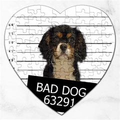 Bad dog Jigsaw Puzzle (Heart)