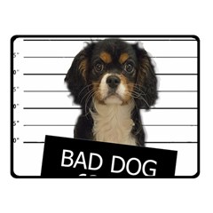 Bad dog Fleece Blanket (Small)