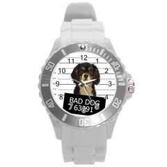 Bad dog Round Plastic Sport Watch (L)