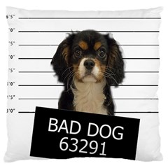 Bad dog Large Cushion Case (One Side)