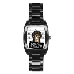 Bad dog Stainless Steel Barrel Watch