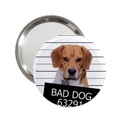 Bad Dog 2 25  Handbag Mirrors by Valentinaart