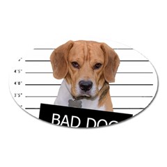 Bad Dog Oval Magnet by Valentinaart