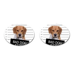 Bad Dog Cufflinks (oval) by Valentinaart