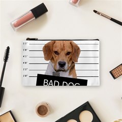 Bad Dog Cosmetic Bag (small)  by Valentinaart