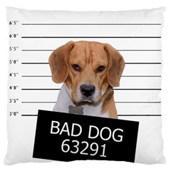 Bad Dog Standard Flano Cushion Case (two Sides) by Valentinaart