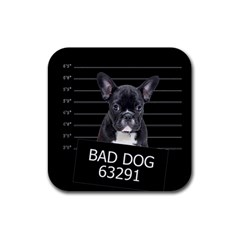 Bad dog Rubber Coaster (Square) 