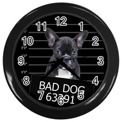 Bad dog Wall Clocks (Black)