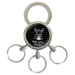 Bad dog 3-Ring Key Chains