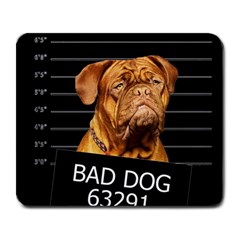 Bad Dog Large Mousepads by Valentinaart