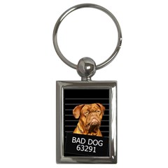 Bad Dog Key Chains (rectangle)  by Valentinaart