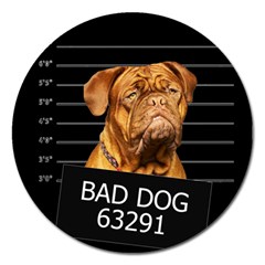 Bad Dog Magnet 5  (round) by Valentinaart