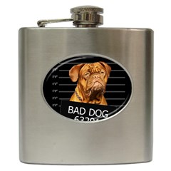 Bad Dog Hip Flask (6 Oz) by Valentinaart