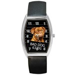 Bad dog Barrel Style Metal Watch Front