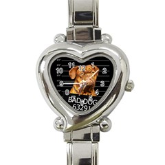 Bad Dog Heart Italian Charm Watch by Valentinaart