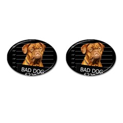 Bad Dog Cufflinks (oval) by Valentinaart