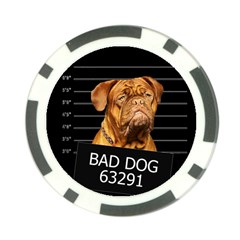 Bad Dog Poker Chip Card Guard by Valentinaart