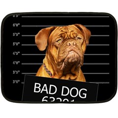 Bad Dog Double Sided Fleece Blanket (mini)  by Valentinaart