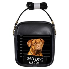 Bad Dog Girls Sling Bags by Valentinaart