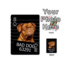 Bad Dog Playing Cards 54 (mini)  by Valentinaart