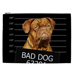 Bad Dog Cosmetic Bag (xxl)  by Valentinaart