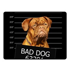 Bad Dog Double Sided Fleece Blanket (small)  by Valentinaart