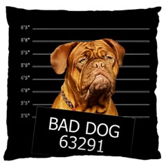 Bad Dog Standard Flano Cushion Case (two Sides) by Valentinaart