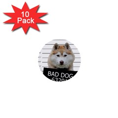 Bad Dog 1  Mini Buttons (10 Pack)  by Valentinaart