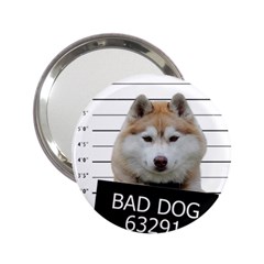 Bad Dog 2 25  Handbag Mirrors by Valentinaart