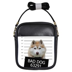 Bad Dog Girls Sling Bags by Valentinaart