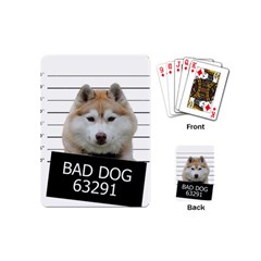 Bad Dog Playing Cards (mini)  by Valentinaart