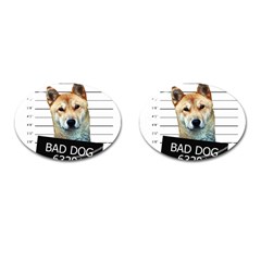 Bad Dog Cufflinks (oval) by Valentinaart