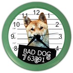 Bad dog Color Wall Clocks Front