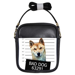 Bad Dog Girls Sling Bags by Valentinaart