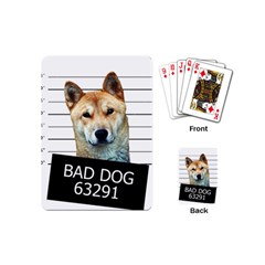 Bad Dog Playing Cards (mini)  by Valentinaart