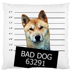 Bad Dog Standard Flano Cushion Case (two Sides) by Valentinaart