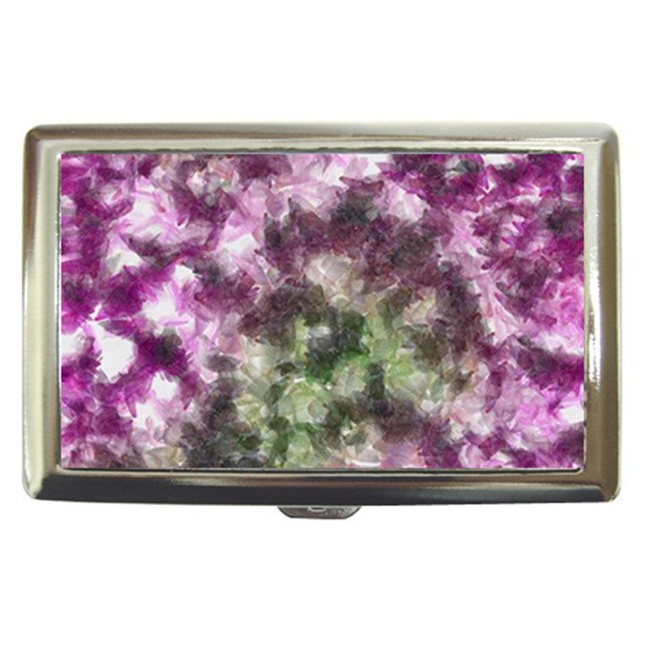 Purple green paint texture          Cigarette Money Case