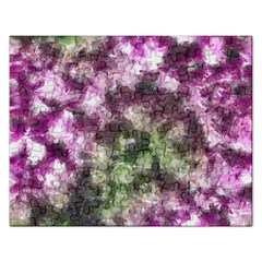 Purple Green Paint Texture          Jigsaw Puzzle (rectangular) by LalyLauraFLM