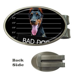 Bad Dog Money Clips (oval)  by Valentinaart