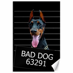 Bad Dog Canvas 24  X 36  by Valentinaart