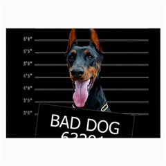 Bad Dog Large Glasses Cloth (2-side) by Valentinaart