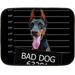 Bad Dog Double Sided Fleece Blanket (mini)  by Valentinaart