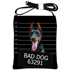 Bad Dog Shoulder Sling Bags by Valentinaart