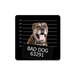 Bad Dog Square Magnet by Valentinaart