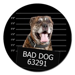 Bad Dog Magnet 5  (round) by Valentinaart